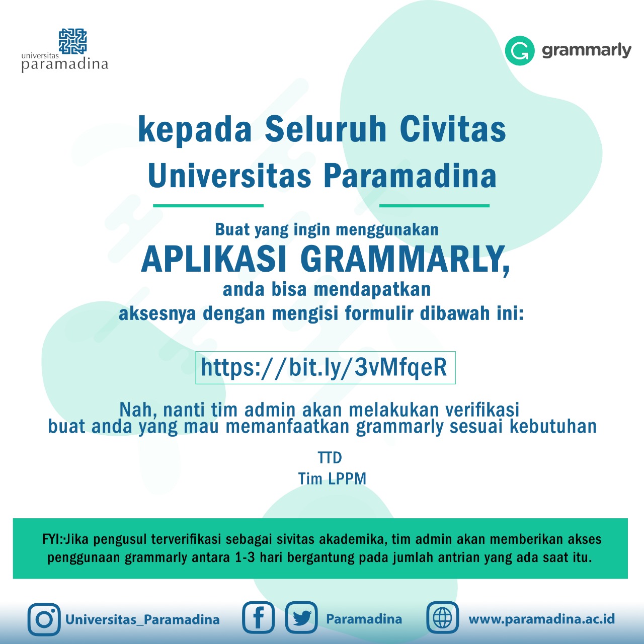 Flyer Grammarly for Education